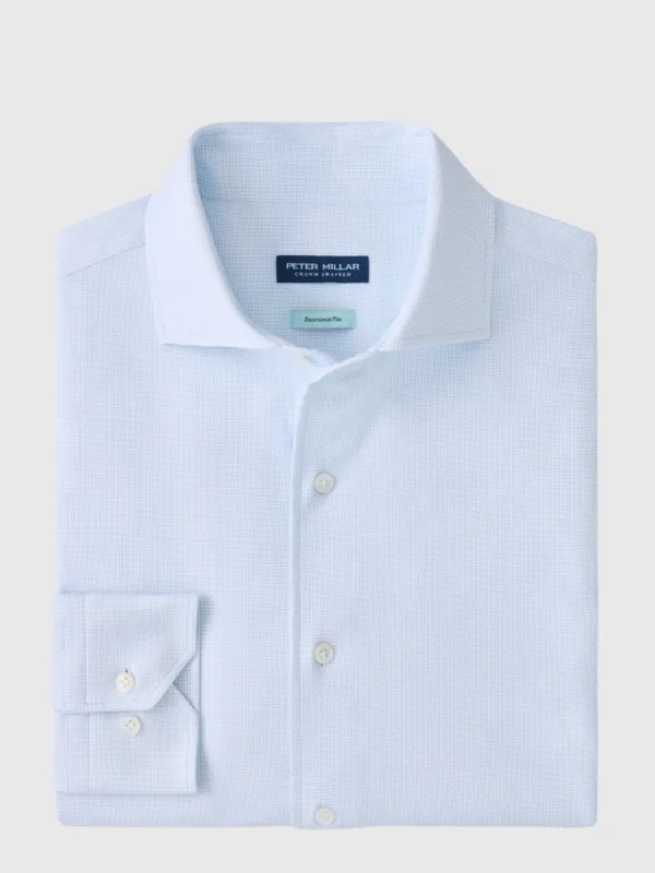 Peter Millar Crown Crafted Men's Excursionist Flex Print Sport Shirt made by Peter Millar