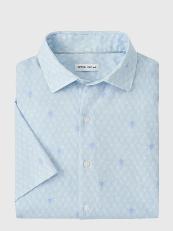 Peter Millar Crown Men's Whitehaven Cotton-Lyocell Sport Shirt made by Peter Millar