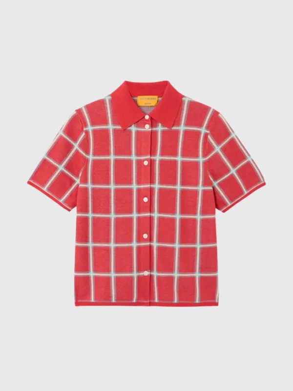 Guest In Residence Women's Picnic Plaid Shirt made by Saint Bernard