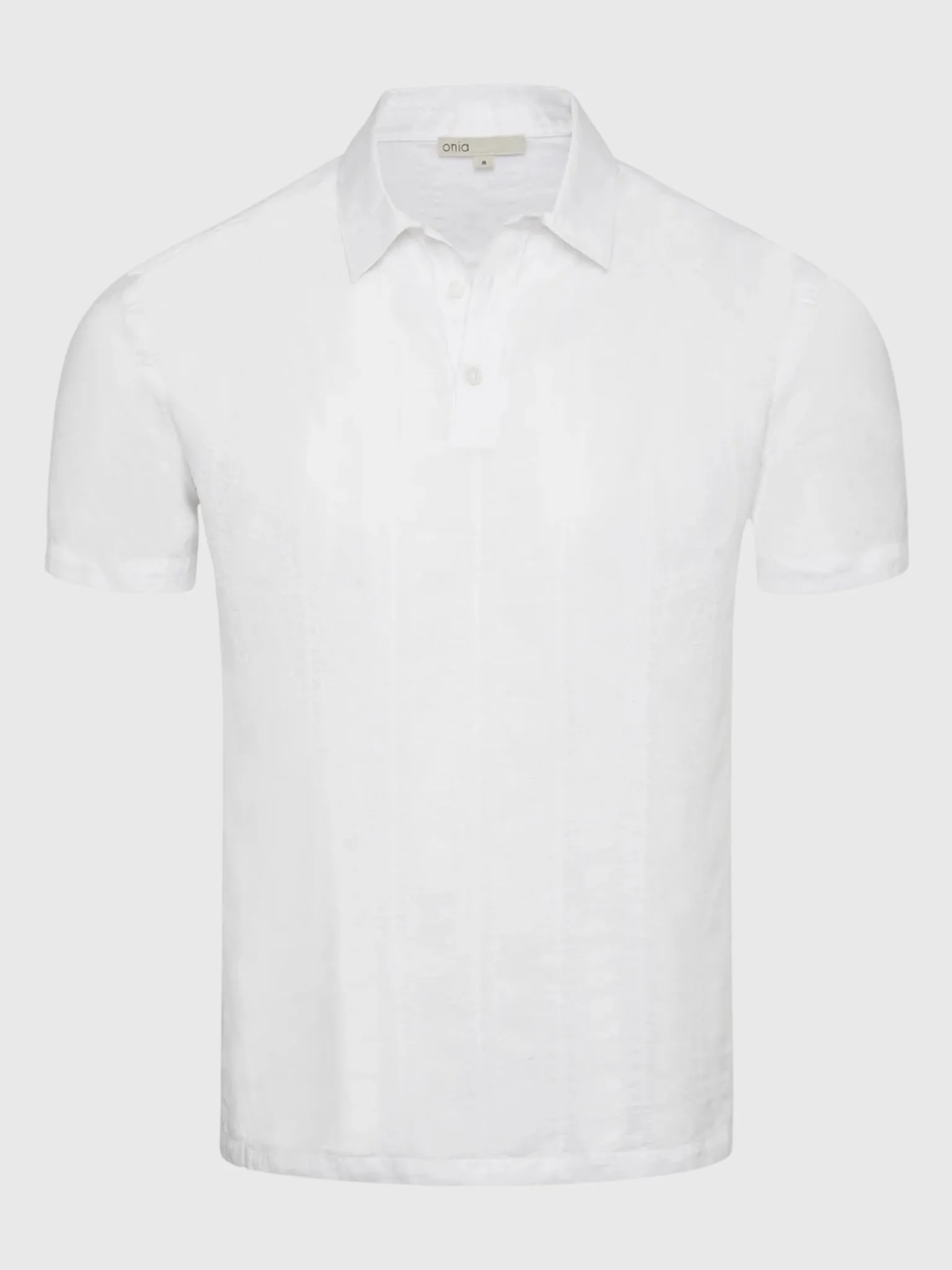 Onia Men's Cotton Linen Pop-Over Polo sold by Saint Bernard