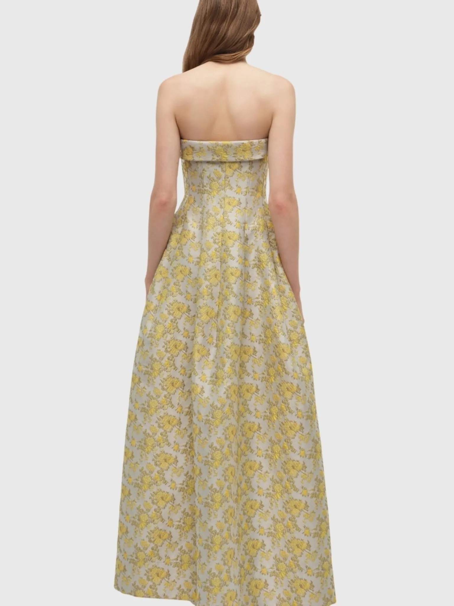 Simkhai Women's Octavia Jacquard Strapless Gown sold by Saint Bernard product image thumbnail 2