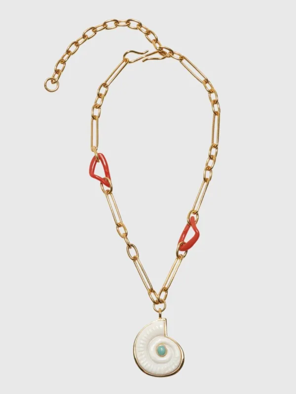 Lizzie Fortunato Sirena Shell Necklace made by Lizzie Fortunato