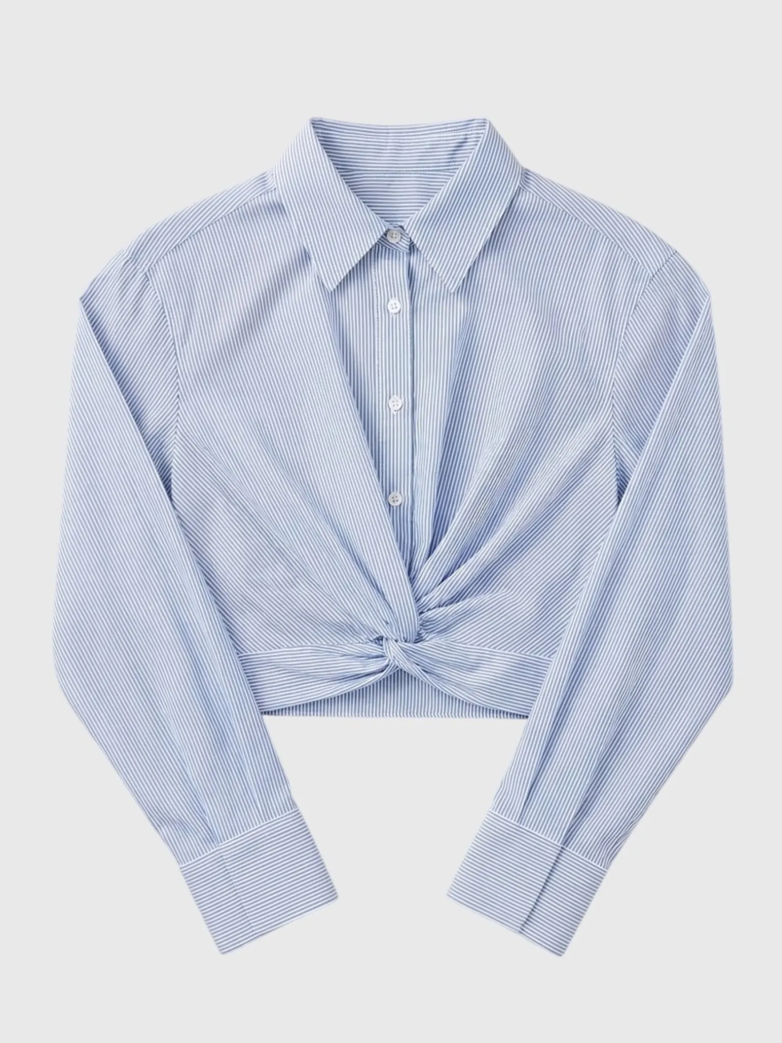 ALC Women's Leo Cropped Cotton Shirt sold by Saint Bernard