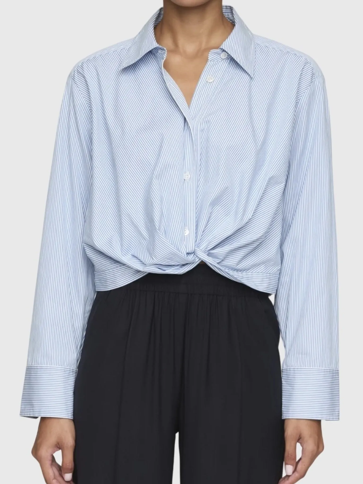 ALC Women's Leo Cropped Cotton Shirt sold by Saint Bernard product image thumbnail 2