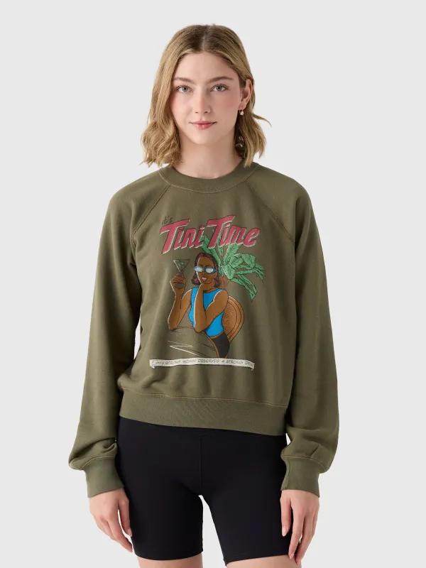 Re/Done Women's Tini Time Classic Crewneck made by Re/Done