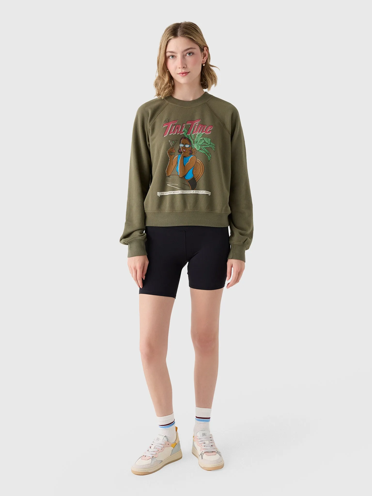 Re/Done Women's Tini Time Classic Crewneck sold by Saint Bernard product image thumbnail 2