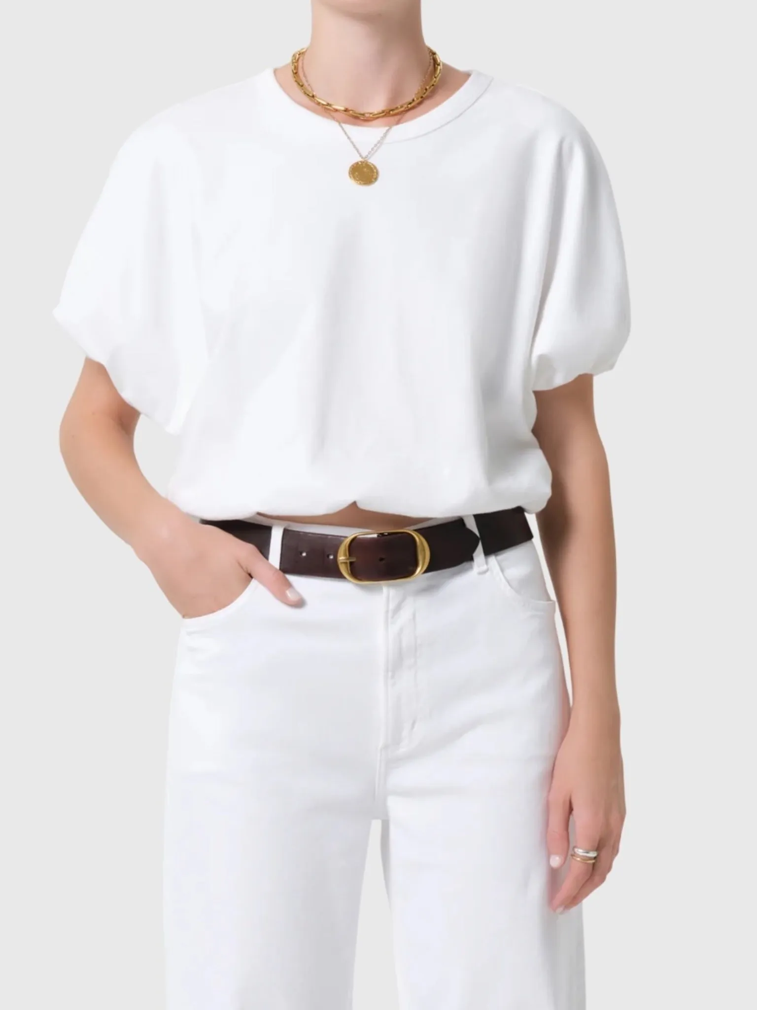 Citizens Of Humanity Women's Gia Bubble Tee sold by Saint Bernard