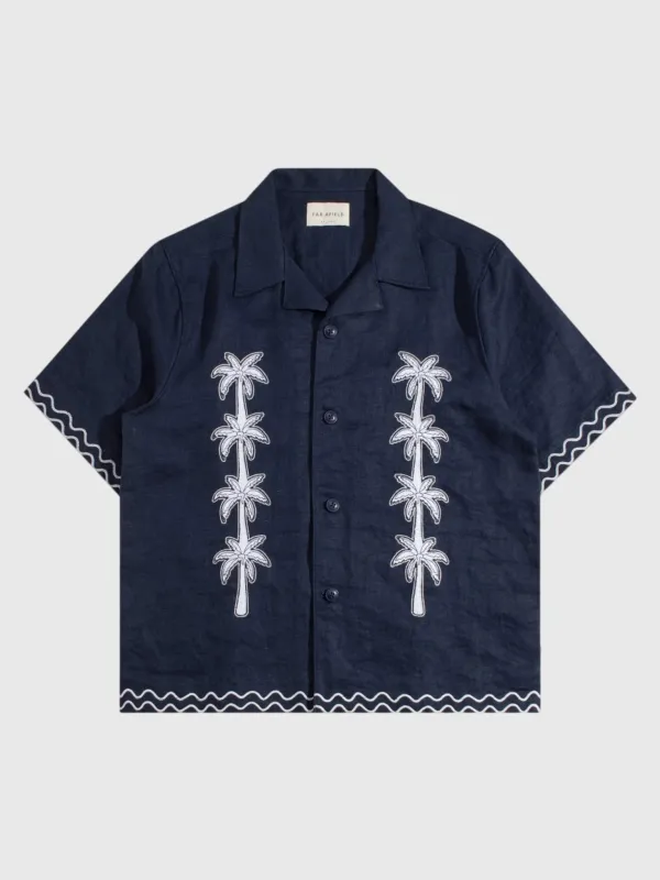 Far Afield Men's Veloso Palm Appliqué Shirt made by Far Afield
