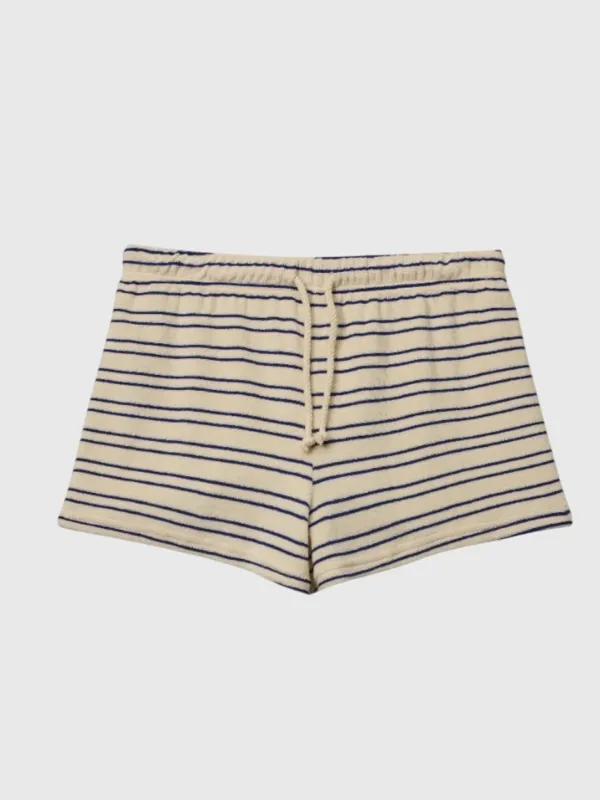 Perfect White Tee Women's Summer Stripe Terry Short made by Perfectwhitetee
