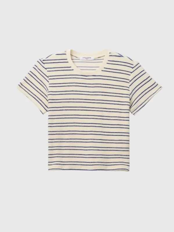 Perfect White Tee Women's Eve Stripe Terry Tee made by Perfectwhitetee