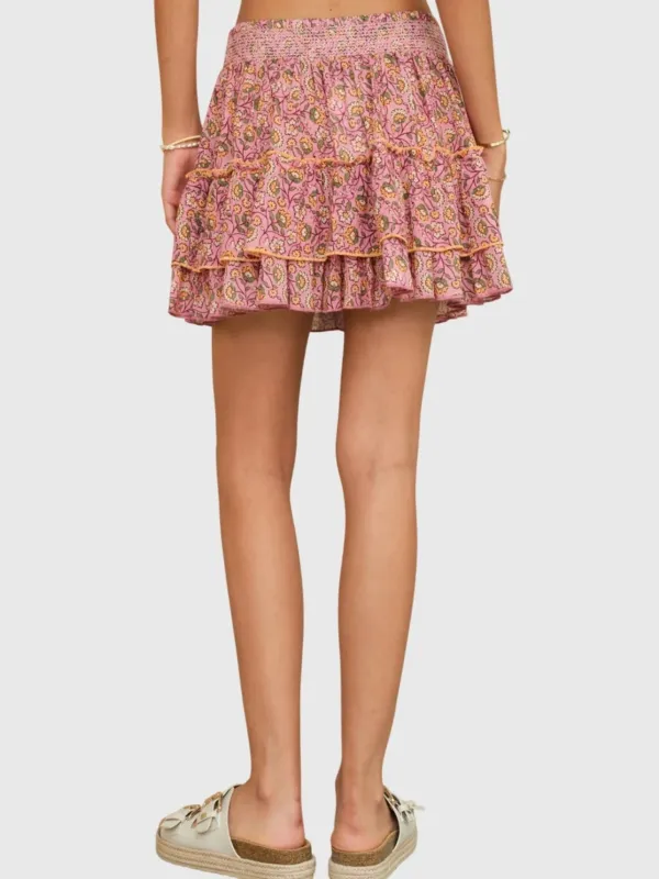 M.A.B.E Women's Ceci Print Mini Skirt made by M.A.B.E.