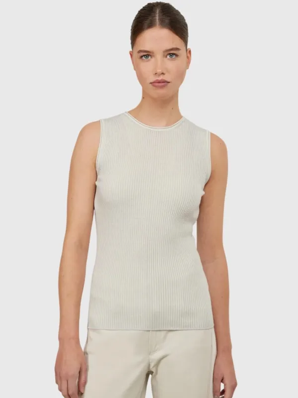 Frauenschuh Women's Lavinia Dyed Sleeveless Knit Shirt made by Saint Bernard