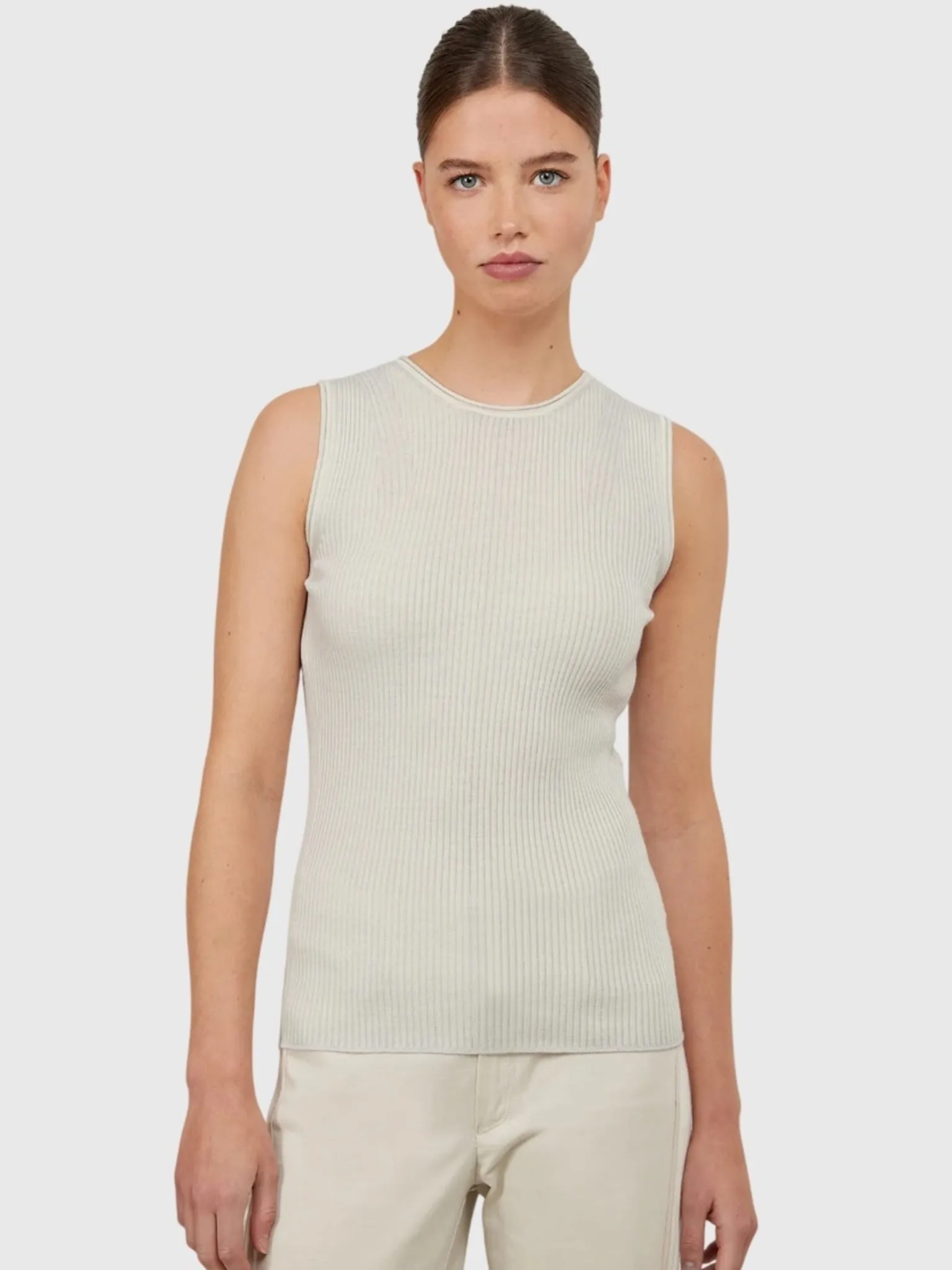 Frauenschuh Women's Lavinia Dyed Sleeveless Knit Shirt sold by Saint Bernard