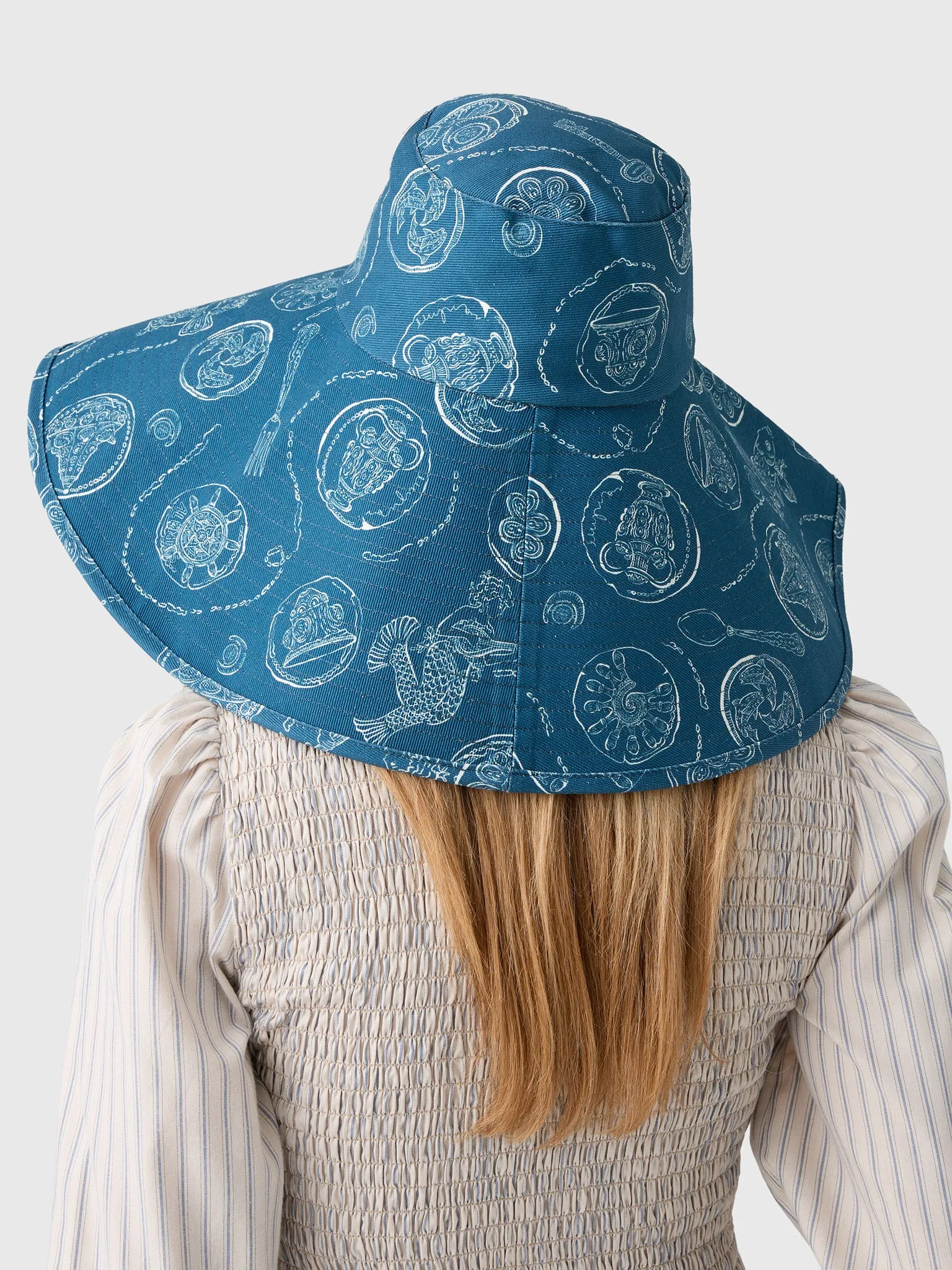 Alemais Women's Lucky Wide Brim Sunhat sold by Saint Bernard
