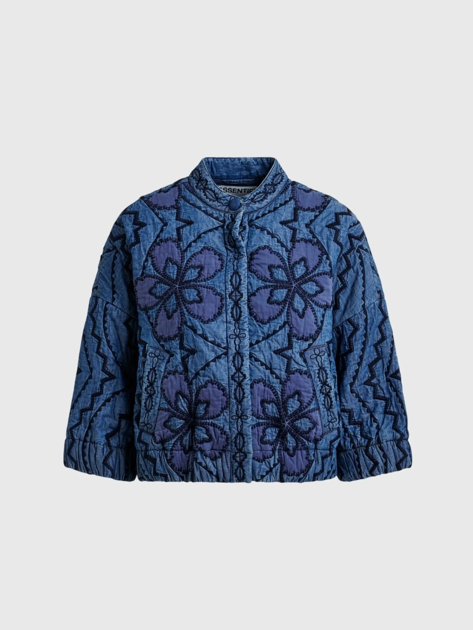 Essentiel Antwerp Women's Jatropha Embroidered Denim Jacket sold by Saint Bernard product image thumbnail 2