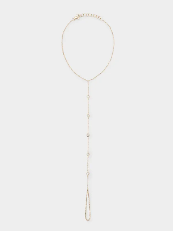 Francie B. Diamond Link Hand Chain made by Saint Bernard