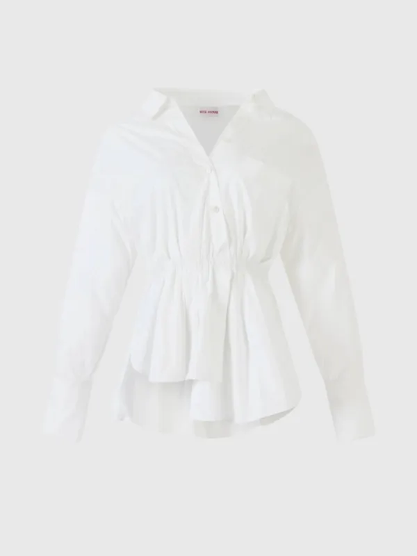 Rosie Assoulin Women's Falling Off The Shoulder Shirt made by Rosie Assoulin