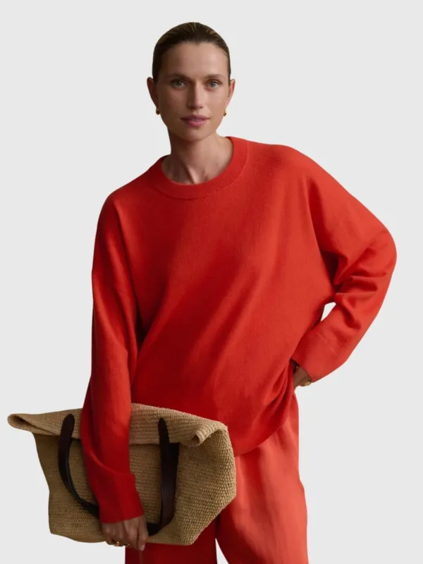 Jenni Kayne Women's Cashmere Marina Crewneck Sweater made by Jenni Kayne