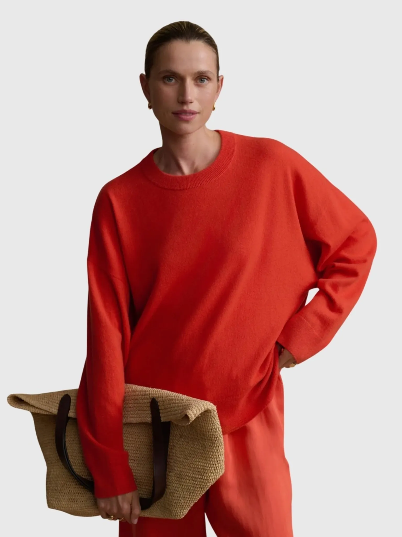 Jenni Kayne Women's Cashmere Marina Crewneck Sweater sold by Saint Bernard