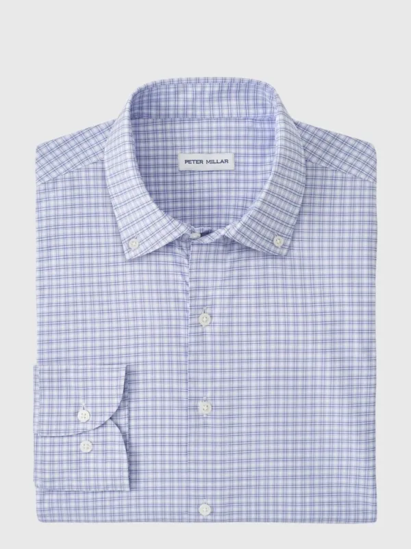 Peter Millar Crown Men's Phillip Performance Twill Sport Shirt made by Peter Millar