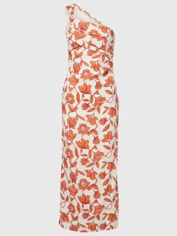 SIR. Women's Chloe One Shoulder Midi Dress made by SIR the label
