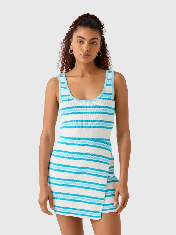 Simkhai Women's Marston Striped Cotton Mini Dress made by Simkhai