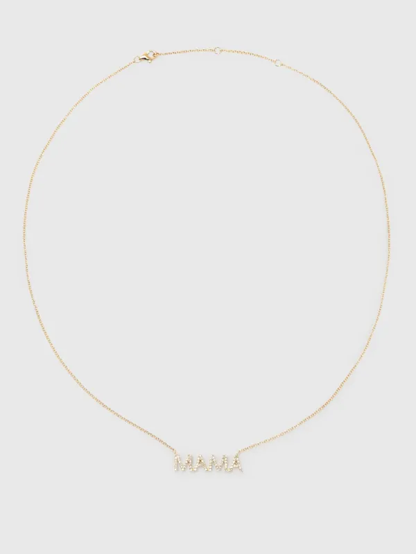 Francie B. Mama Diamond Necklace made by Saint Bernard