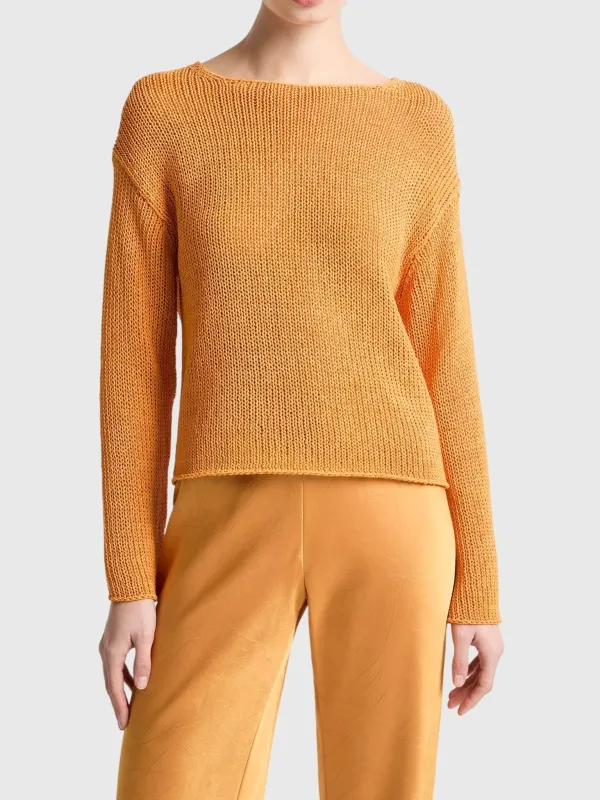 Vince Women's Italian Coated Cotton-Blend Sweater made by Vince