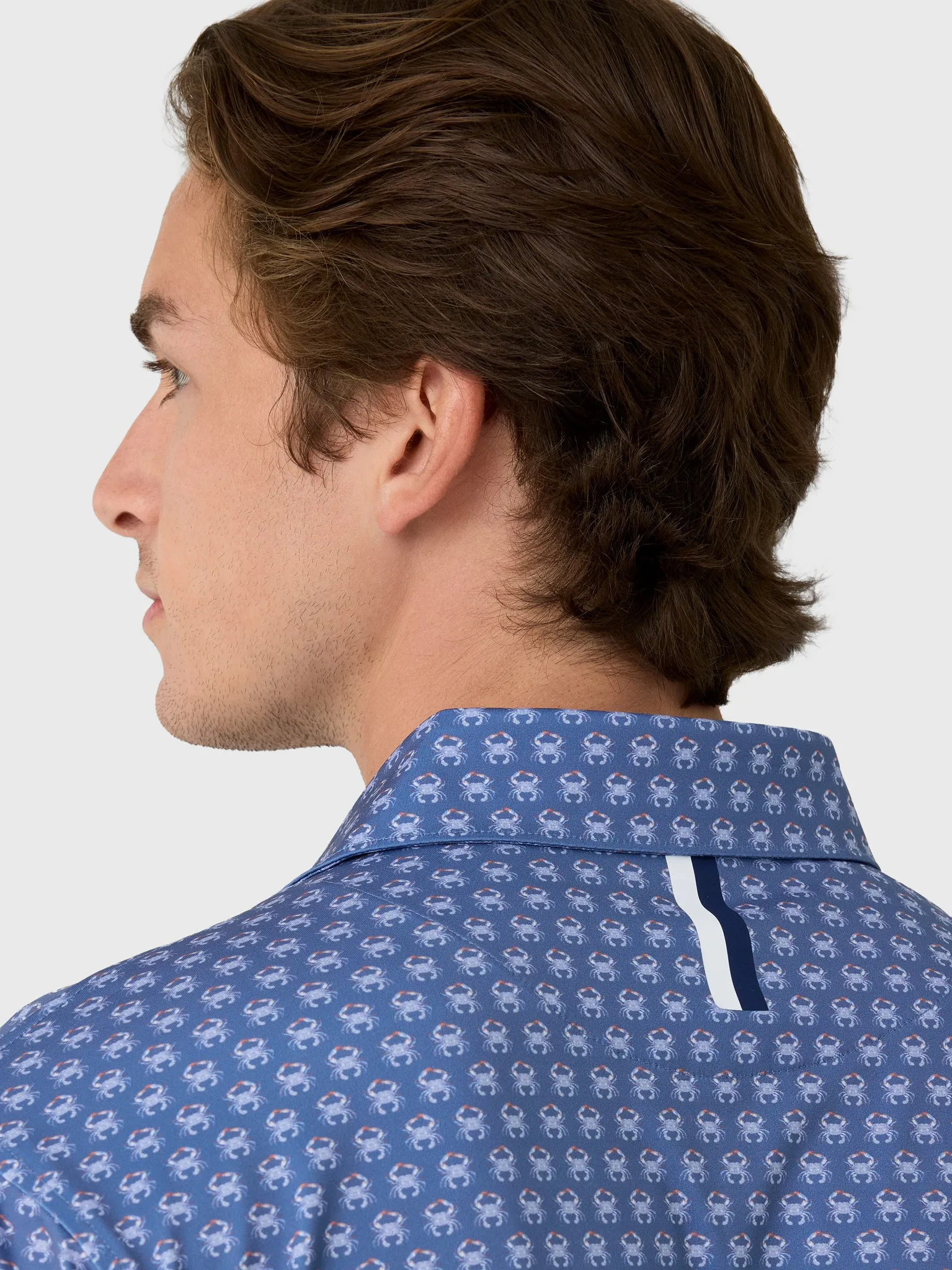 Rhoback Men's The Blue Crab Performance Polo sold by Saint Bernard product image thumbnail 5