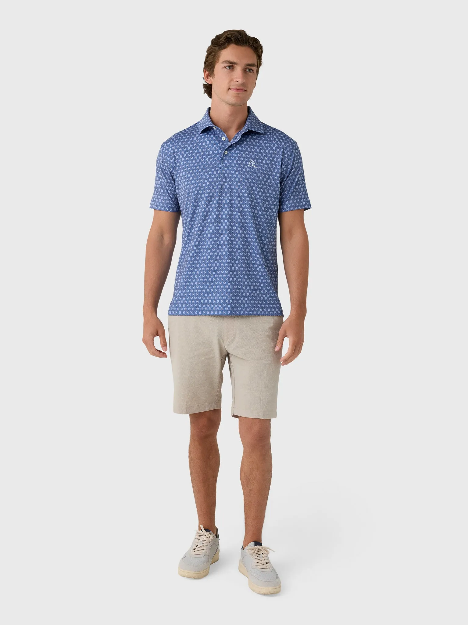 Rhoback Men's The Blue Crab Performance Polo sold by Saint Bernard product image thumbnail 2