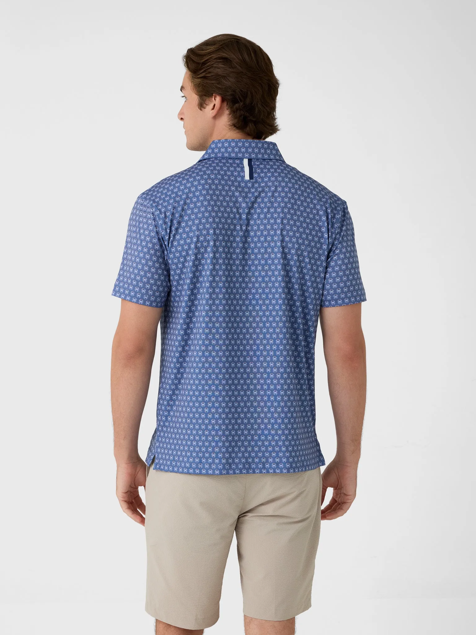 Rhoback Men's The Blue Crab Performance Polo sold by Saint Bernard product image thumbnail 4