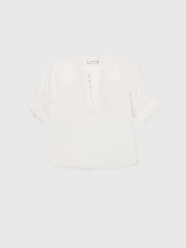 Frame Women's The Keepsake Popover Top made by Frame Denim