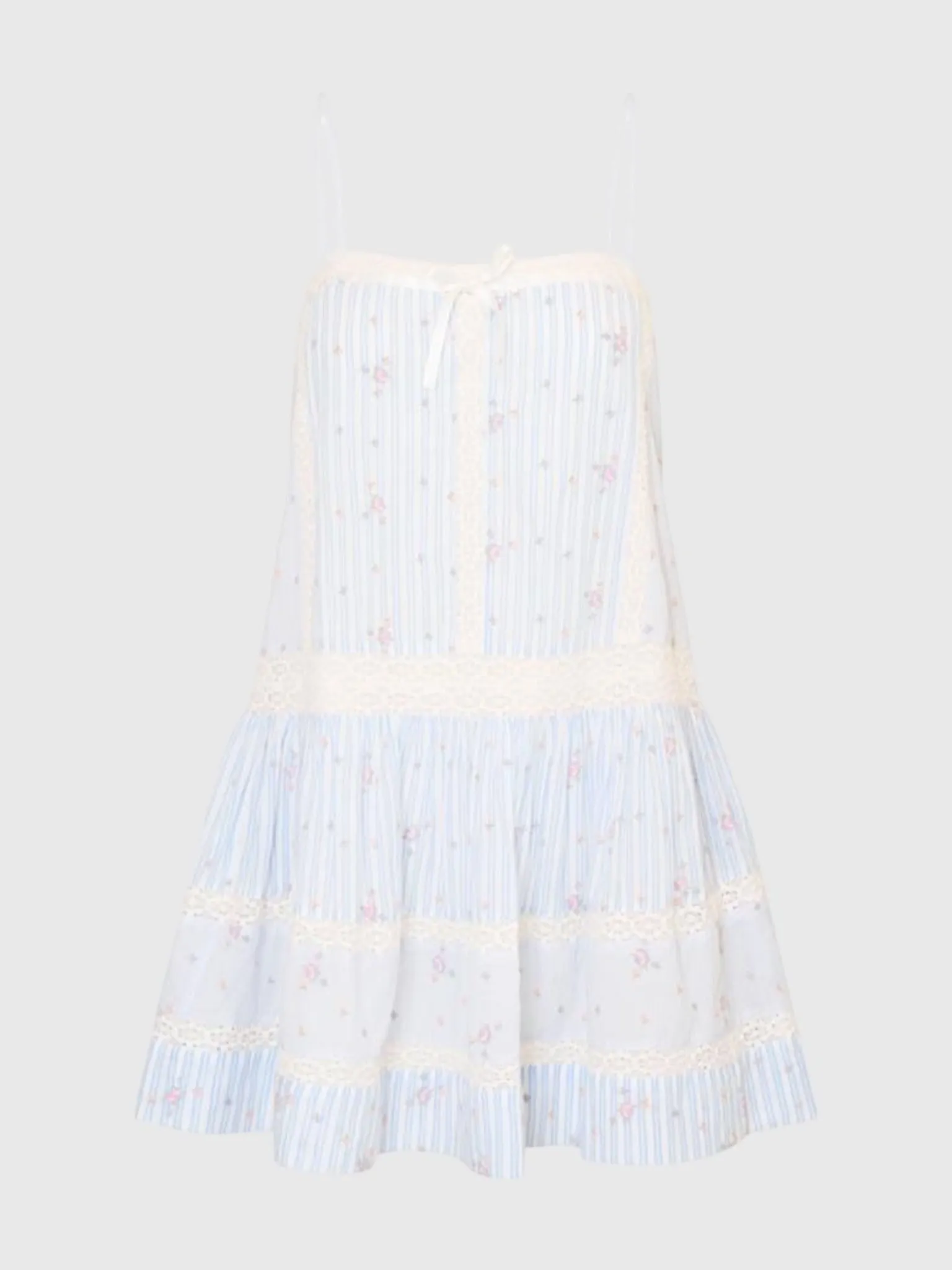 LoveShackFancy Women's Vionett Cotton Mini Dress sold by Saint Bernard