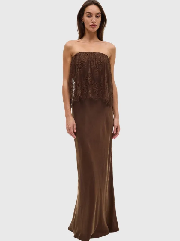 Third Form Women's Visions Lace Strapless Maxi Dress made by Third Form