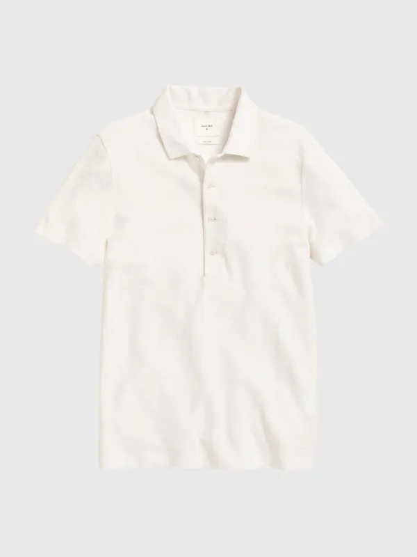 Billy Reid Men's Hemp Cotton Twill Polo made by Billy Reid