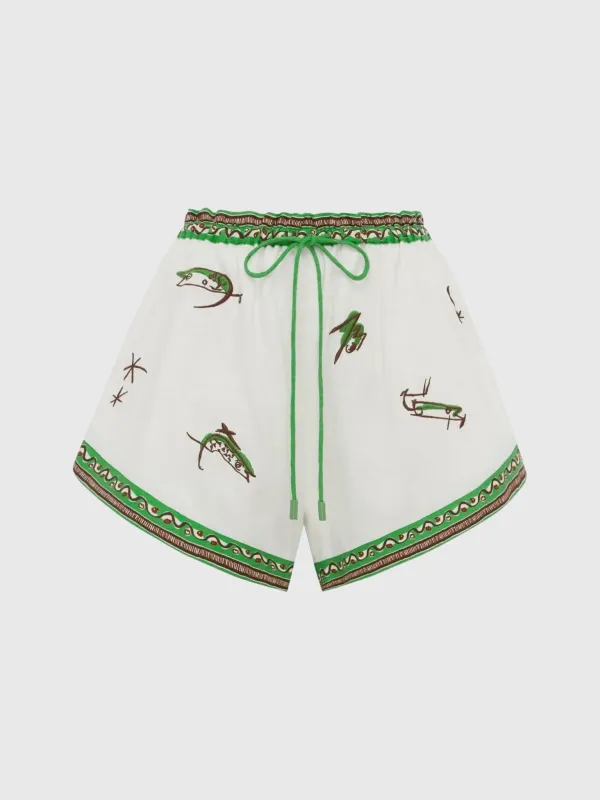 Alemais Women's Wanda Embroidered Short made by Alemais