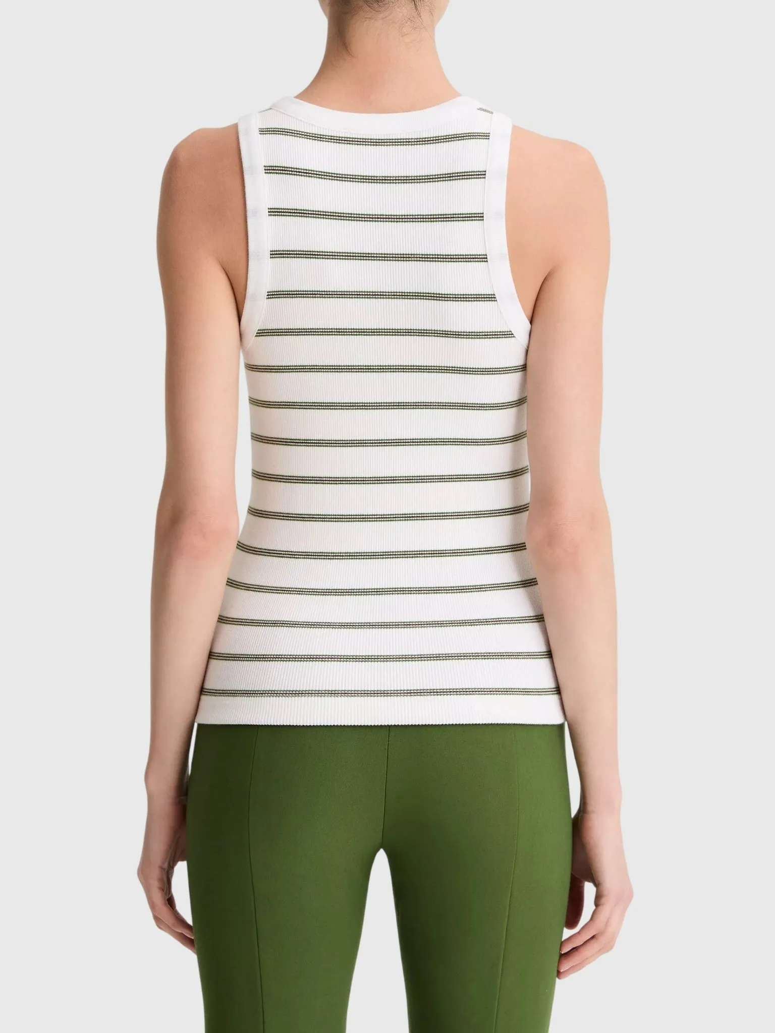Vince Women's Striped Ribbed Scoop-Neck Tank sold by Saint Bernard product image thumbnail 2