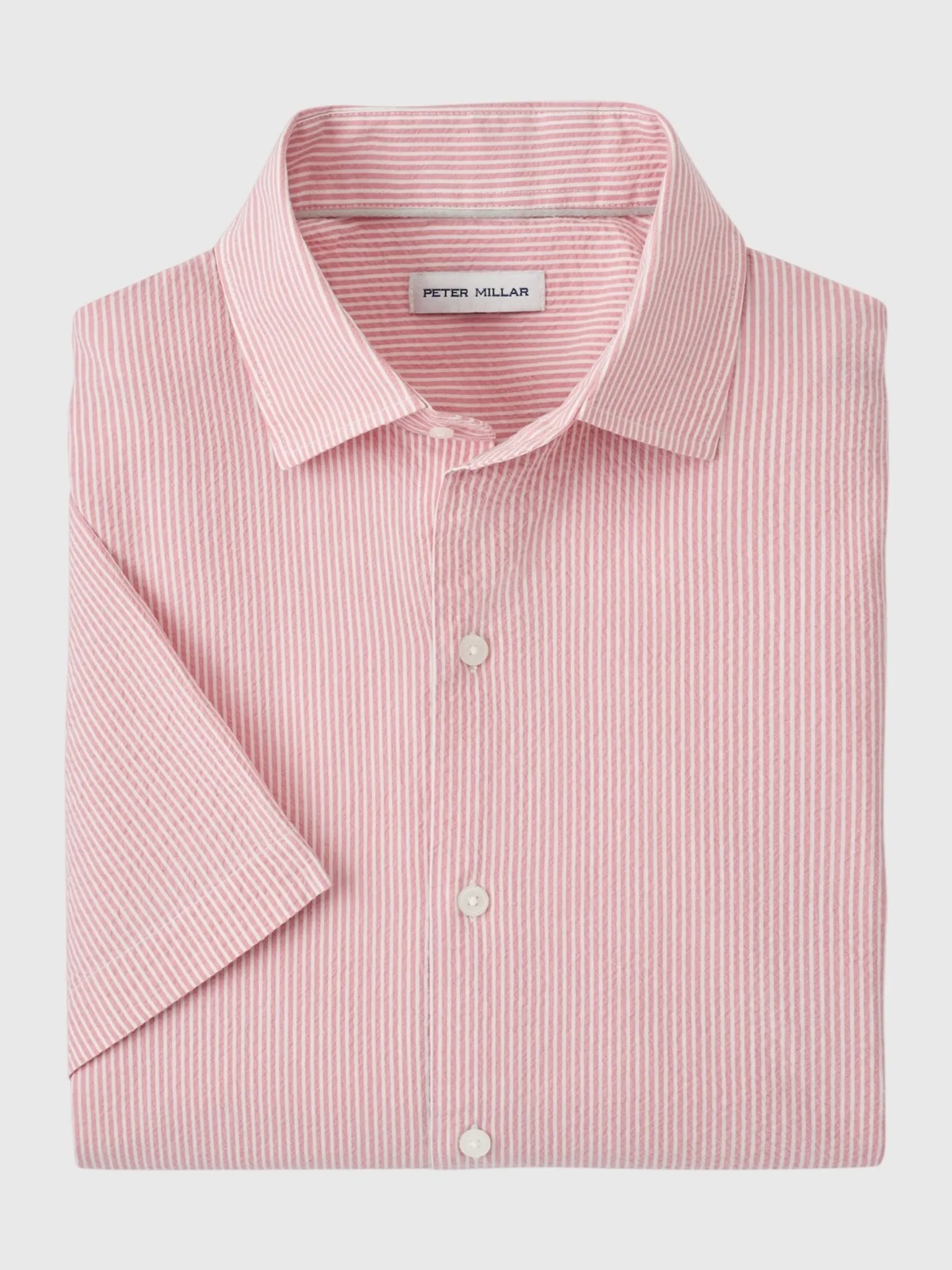 Peter Millar Crown Men's Coastal Stripe Cotton Lyocell Sport Shirt sold by Saint Bernard product image thumbnail 2