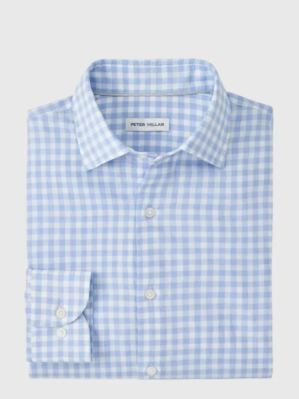 Peter Millar Crown Men's Breeze Cotton Lyocell Sport Shirt made by Peter Millar