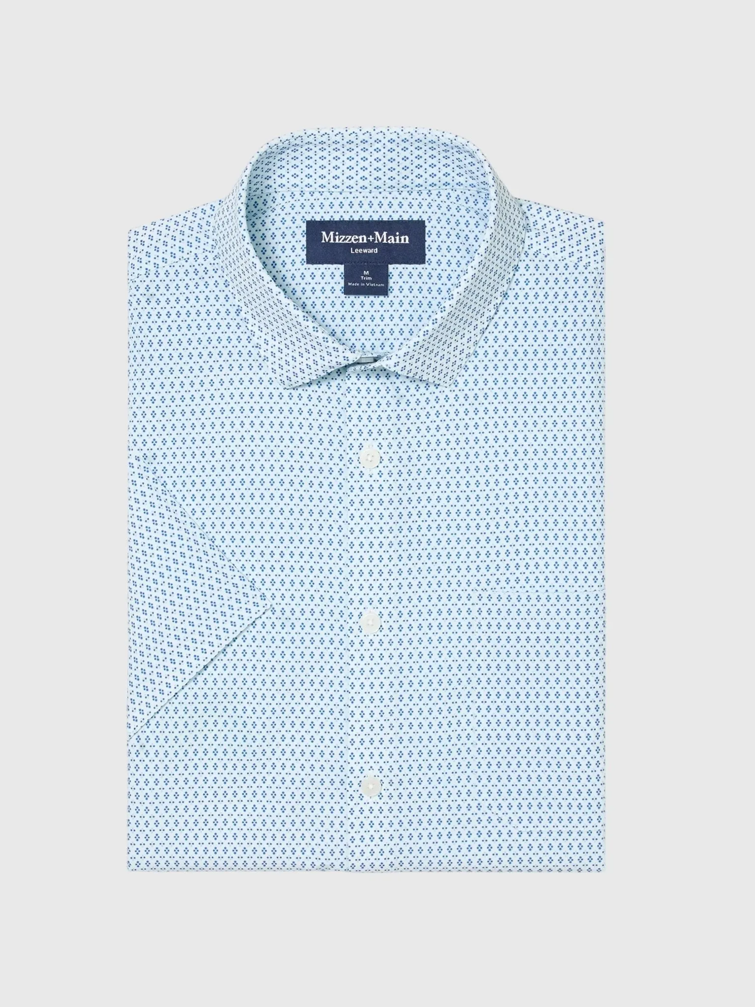 Mizzen+Main Men's Trim Leeward Short Sleeve Dress Shirt sold by Saint Bernard