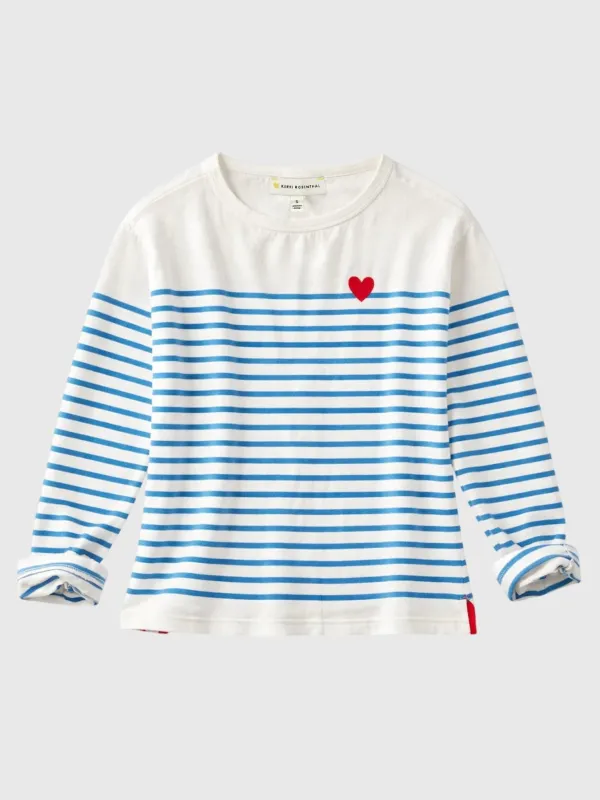 Kerri Rosenthal Women's Artist Long Sleeve Stripe Tee made by Kerri Rosenthal