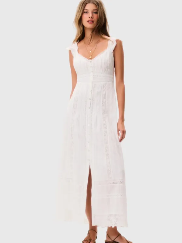 LoveShackFancy Women's Kailette Cotton Maxi Dress made by LoveShackFancy