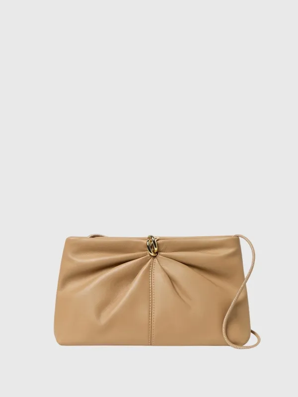 Loeffler Randall Corrine Leather Gathered Clutch made by Loeffler Randall