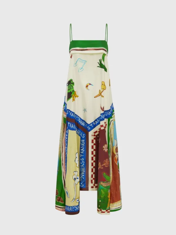 Alemais Women's Tangible Love Silk Midi Dress made by Alemais