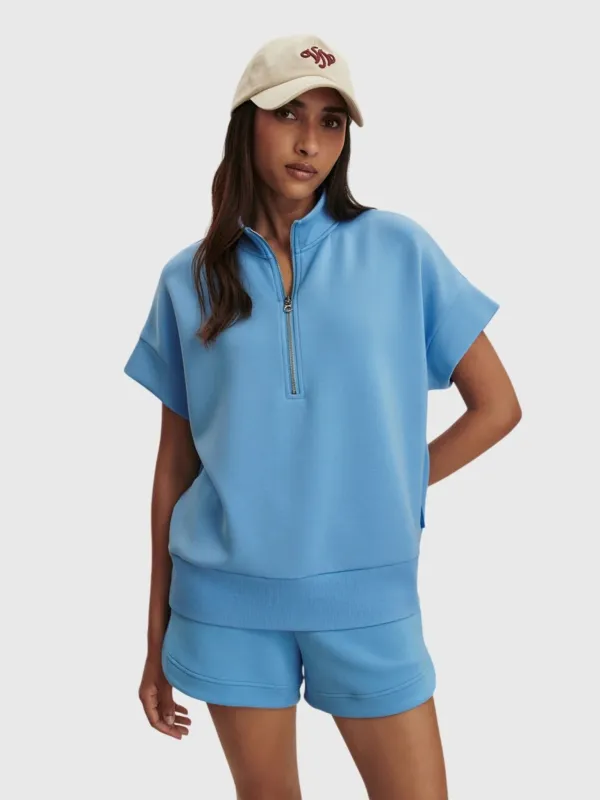Varley Women's Ritchie Short Sleeve Sweatshirt made by Varley