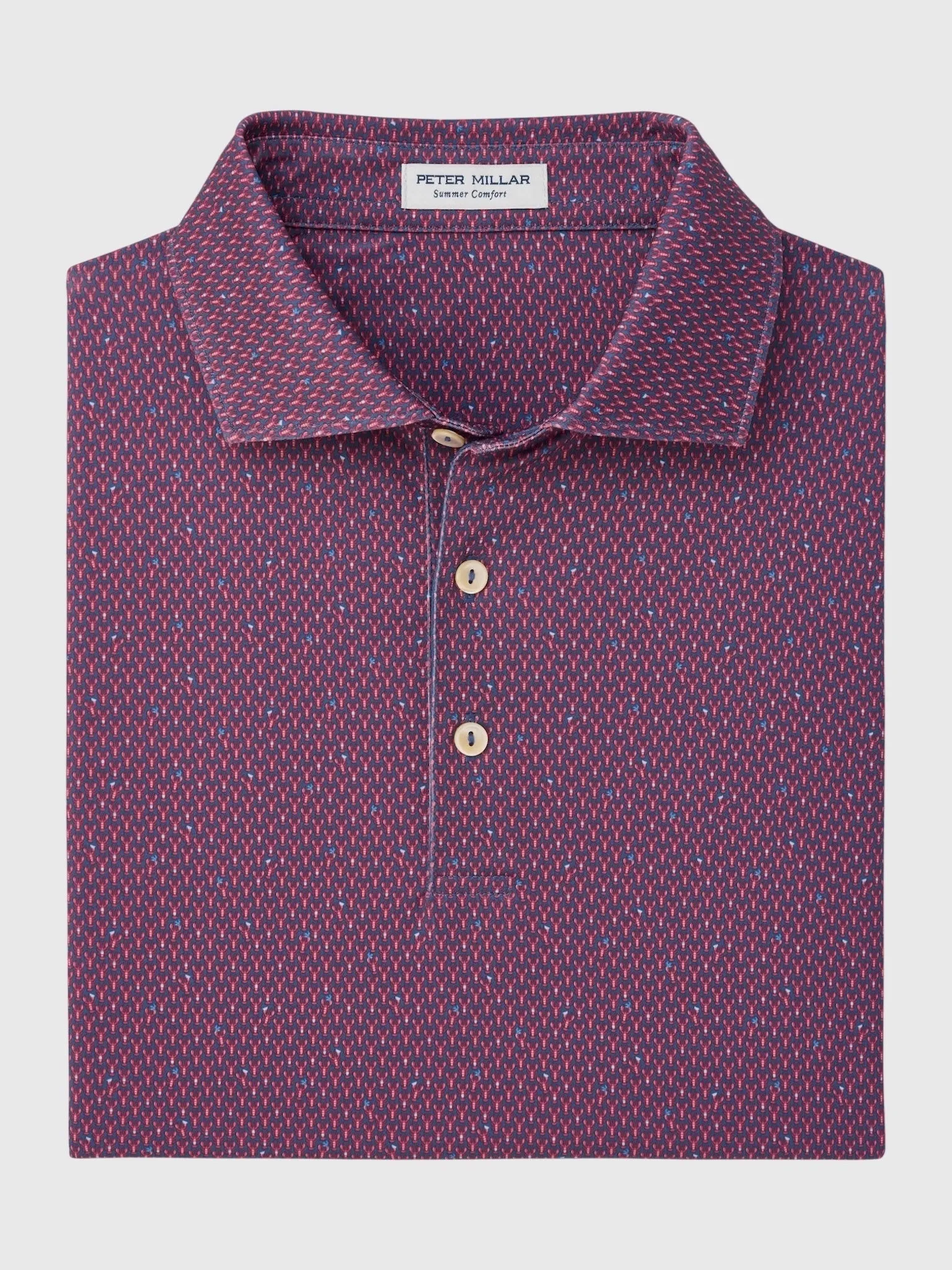 Peter Millar Crown Sport Men's Lobster Boil Performance Jersey Polo sold by Saint Bernard