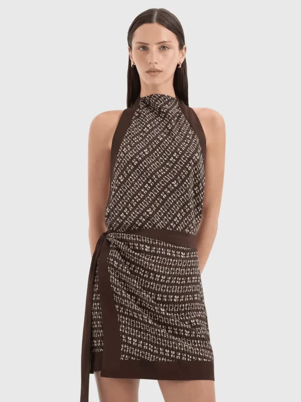 SIR. Women's Astrid Open Back Mini Dress made by SIR the label