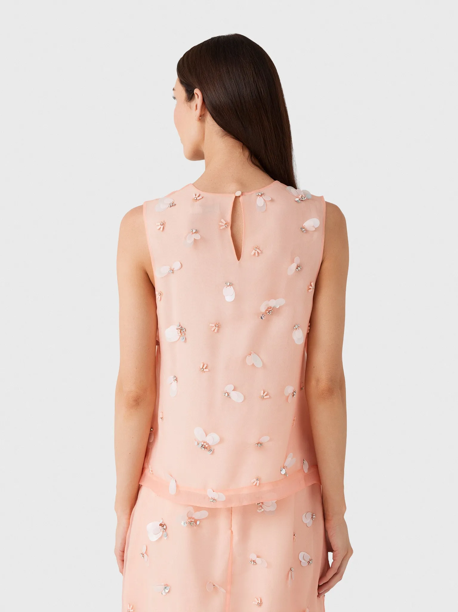 Simkhai Women's Celia Embellished Organza Top sold by Saint Bernard product image thumbnail 4
