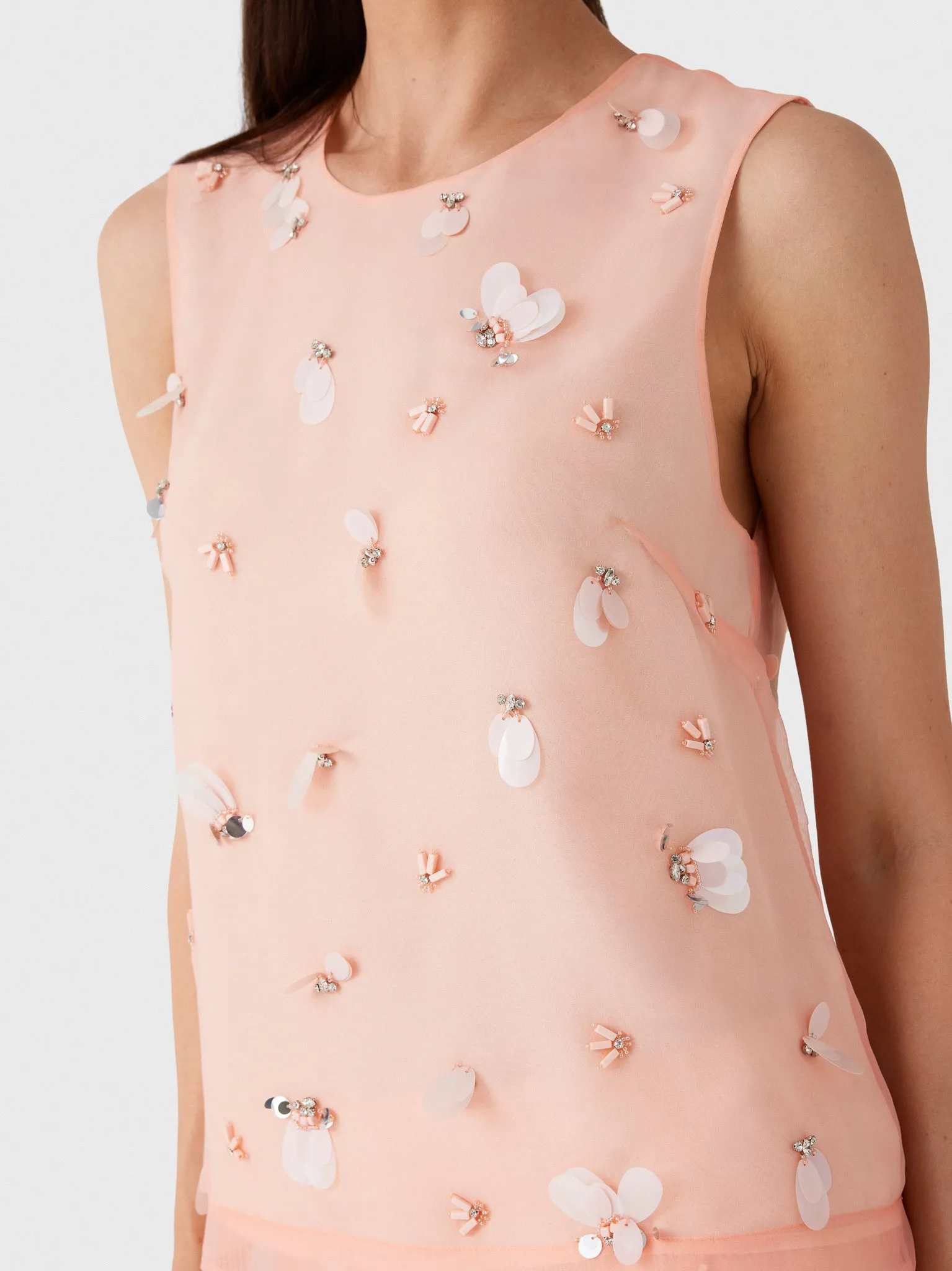 Simkhai Women's Celia Embellished Organza Top sold by Saint Bernard product image thumbnail 5
