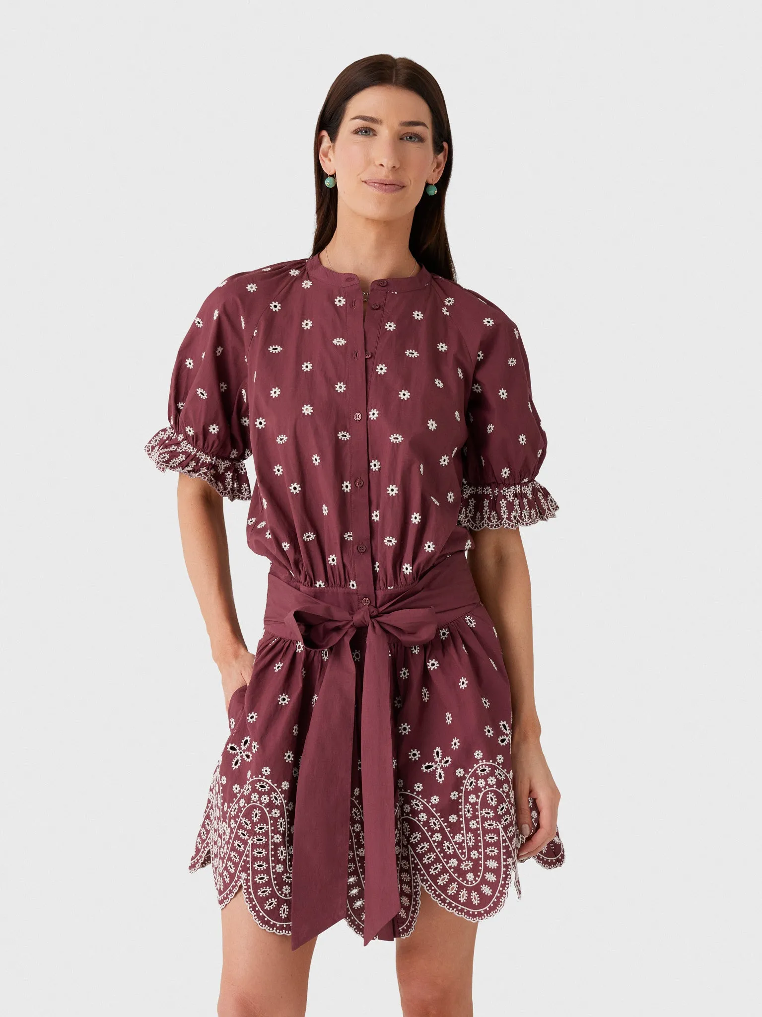 Essentiel Antwerp Women's Kaylani Embroidered Dress sold by Saint Bernard